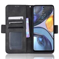Cardholder Series Motorola Moto G22 Wallet Case - Zwart