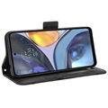 Cardholder Series Motorola Moto G22 Wallet Case - Zwart