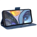 Cardholder Series Motorola Moto G22 Wallet Case - Blauw