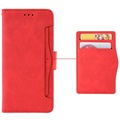 Cardholder Series Motorola Moto G22 Wallet Case - Rood