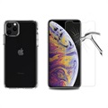 iPhone 11 Pro Max TPU Hoesje met 2x Glazen Screenprotector