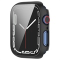 Apple Watch Series 7 Case met Screenprotector van Gehard Glas - 41 mm - Zwart