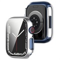 Apple Watch Series 7 Case met Screenprotector van Gehard Glas - 45mm - Zilver