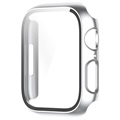 Apple Watch Series 7 Case met Screenprotector van Gehard Glas - 45mm - Zilver