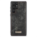 Caseme 2-in-1 Multifunctioneel Samsung Galaxy S22 Ultra 5G Portemonnee Hoesje - Zwart