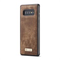 CaseMe 2-in-1 Multifunctioneel Samsung Galaxy S10+ Portemonnee Hoesje - Bruin