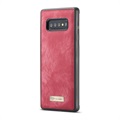 Caseme 2-in-1 Multifunctioneel Samsung Galaxy S10+ Portemonnee Hoesje - Rood