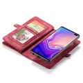 Caseme 2-in-1 Multifunctioneel Samsung Galaxy S10 Portemonnee Hoesje - Rood
