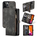 Caseme 2-in-1 Multifunctionele iPhone 12/12 Pro Wallet Case - Zwart