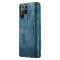 Caseme C30 Multifunctioneel Samsung Galaxy S22 Ultra 5G Portemonnee Hoesje - Blauw