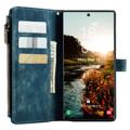 Caseme C30 Multifunctioneel Samsung Galaxy S22 Ultra 5G Portemonnee Hoesje - Blauw