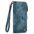 Caseme C30 Multifunctioneel Samsung Galaxy Z Fold4 5G Portemonnee Hoesje - Blauw