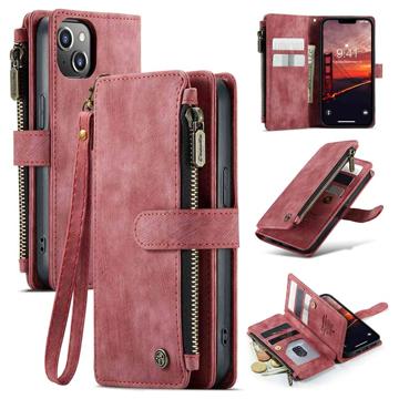 Caseme C30 Multifunctioneel iPhone 14 Portemonnee Hoesje - Rood