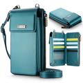 Caseme ME50 Universele Crossbody Tas met RFID Bescherming - 4"-7.3" - Blauw