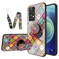 Geruit Patroon OnePlus Nord CE 2 Lite 5G Hybrid Case - Kleurrijke Mandala