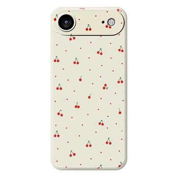 iPhone Air Kersenpatroon TPU hoesje - Beige