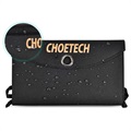 Choetech Dual-Port Opvouwbare Zonnelader - 19W - Zwart