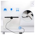 Clip-on Monitor LED Lamp met USB Kabel - Zwart