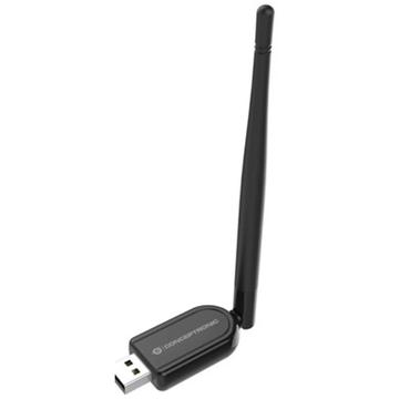 Conceptronic ABBY Bluetooth 5.1 USB-adapter met groot bereik en externe antenne