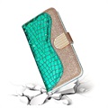 Croco Bling Serie Samsung Galaxy S21 Ultra 5G Wallet Case