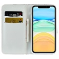 Croco Bling Series iPhone 13 Mini Wallet Case - Groen