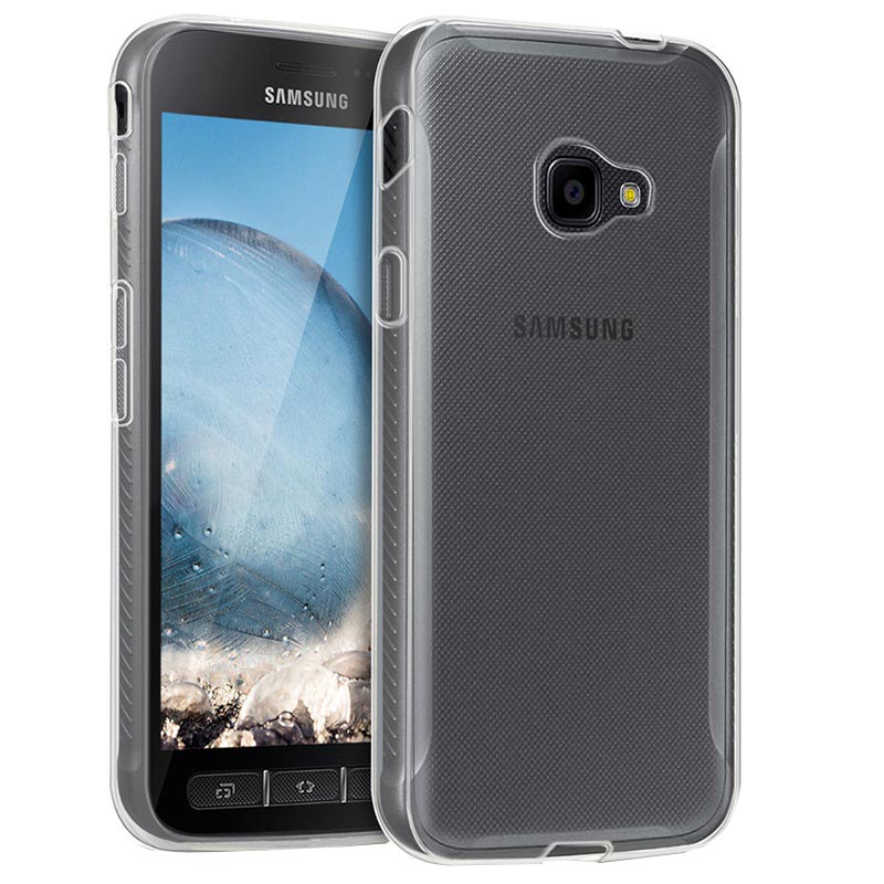 namens Fysica Concurreren Samsung Galaxy Xcover 4s, Galaxy Xcover 4 Antislip TPU Cover - Doorzichtig