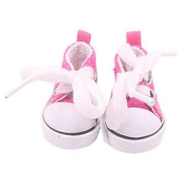Schattige Mini Veterschoentjes voor Labubu 17cm - Hot Pink