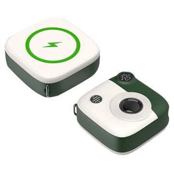 Schattige Mini PD 10000mAh Draadloze Power Bank E49 - 20W - Groen