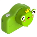 Cute Zoo Dual-Lens digitale kindercamera met 32GB geheugenkaart - 20MP - Frog