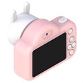 Cute Zoo Dual-Lens digitale kindercamera met 32GB geheugenkaart - 20MP - konijn