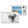 DC306L-AF Digitale camera met twee lenzen voor en achter autofocus 16X zoom voor vloggende tieners - Wit