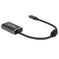 Delock USB-C-naar-VGA-adapter met USB-C-oplaadpoort - Donkergrijs