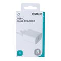 Deltaco USB-C Muurlader met Power Delivery - 20W - Wit