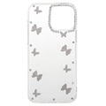 Diamond Decor iPhone 13 Mini TPU Hoesje - Vlinders