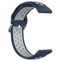 Tweekleurige Samsung Galaxy Watch4 / Watch4 Klassieke siliconen sportband - donkerblauw / grijs