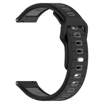 Garmin Vivoactive 6 Dual-Color Siliconen Sportband - Zwart / Grijs