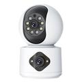 Dual-Lens 4MP WiFi Beveiligingscamera met 360 Tracking, Two-Way Audio