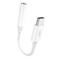 Dudao L16CPro USB-C naar 3.5mm audio-adapter - Wit