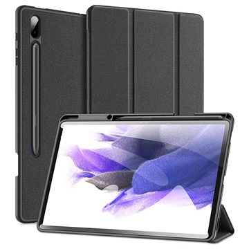 Dux Ducis Domo Samsung Galaxy Tab S7+/S8+ Tri-Fold Folio Case - Zwart