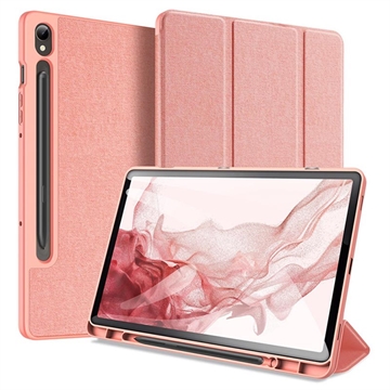 Samsung Galaxy Tab S9 Dux Ducis Domo Tri-Fold Smart Folio Hoesje - Roze