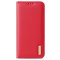 Dux Ducis Hivo Samsung Galaxy S22 5G Wallet Leren Hoesje - Rood