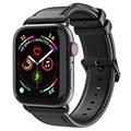 Dux Ducis Apple Watch Series 7/SE/6/5/4/3/2/1 Leren Band - 41mm/40mm/38mm - Zwart