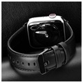 Dux Ducis Apple Watch Series 7/SE/6/5/4/3/2/1 Leren Band - 41mm/40mm/38mm - Zwart