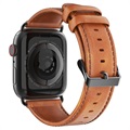 Dux Ducis Apple Watch Series SE/6/5/4/3/2/1 Leder Bandje - 42mm, 44mm - Bruin
