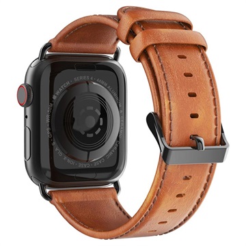Dux Ducis Apple Watch Series 7/SE/6/5/4/3/2/1 Leren Band - 45mm/44mm/42mm - Bruin