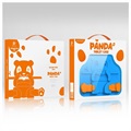 Dux Ducis Panda Samsung Galaxy Tab A7 10.4 (2020) Schokbestendig Hoesje voor Kinderen - Blauw