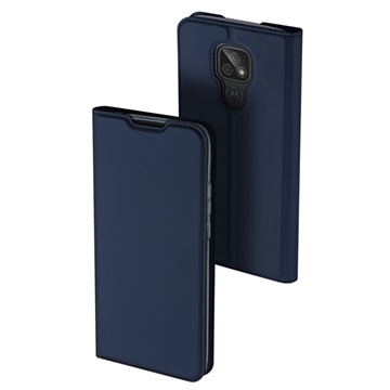 Dux Ducis Skin Pro Motorola Moto E7 Flip Case - Blauw