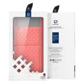 Dux Ducis Venice Samsung Galaxy Z Flip3 5G Leren Gecoate Case - Roze