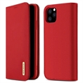 Dux Ducis Wish iPhone 11 Pro Wallet Leren Hoesje (Geopende verpakking - Bevredigend) - Rood