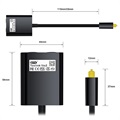 EMK 102B Toslink / Optische Audiosplitser - Zwart